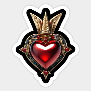 Baroque Heart Sticker